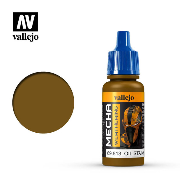 VLJ69813 - Vallejo - Mecha Color: Oil Stains (Gloss) - 17mL Bottle - Ac rylic / Water Based - Glossy