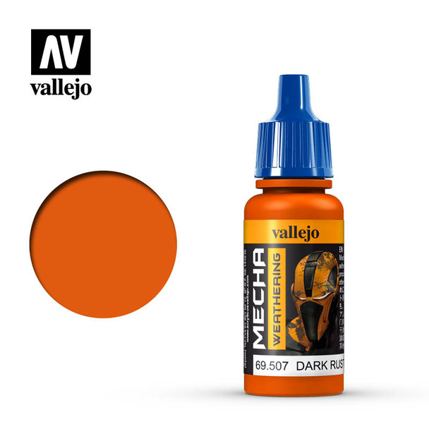 VLJ69507 - Vallejo - Mecha Color: Dark Rust Wash - 17mL Bottle - Acrylic Water Based - Flat