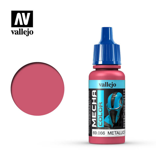 VLJ69066 - Vallejo - Mecha Color: Metallic Red - 17mL Bottle - Acrylic  / Water Based - Flat
