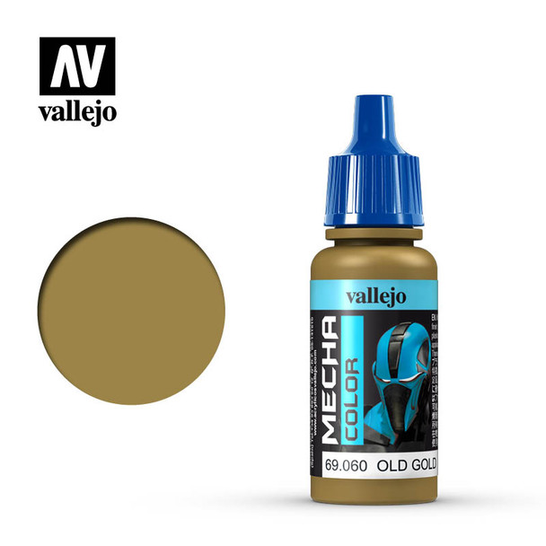 VLJ69060 - Vallejo - Mecha Color: Old Gold - 17mL Bottle - Acrylic / Wa ter Based - Flat