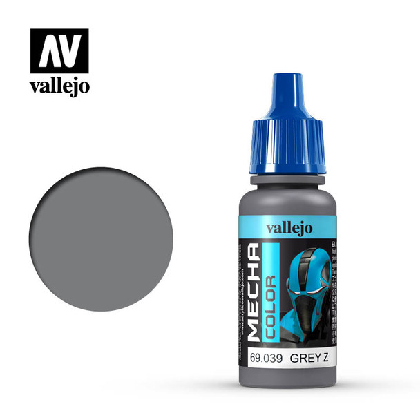 VLJ69039 - Vallejo - Mecha Color: Grey Z - 17mL Bottle - Acrylic / Wate r Based - Flat