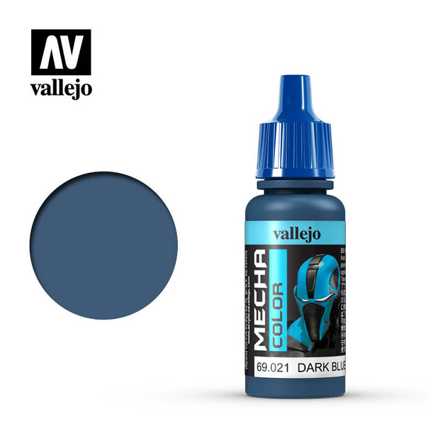 VLJ69021 - Vallejo - Mecha Color: Dark Blue - 17mL Bottle - Acrylic / W ater Based - Flat