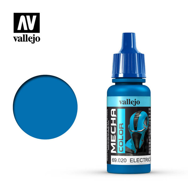 VLJ69020 - Vallejo - Mecha Color: Electric Blue - 17mL Bottle - Acrylic  / Water Based - Flat