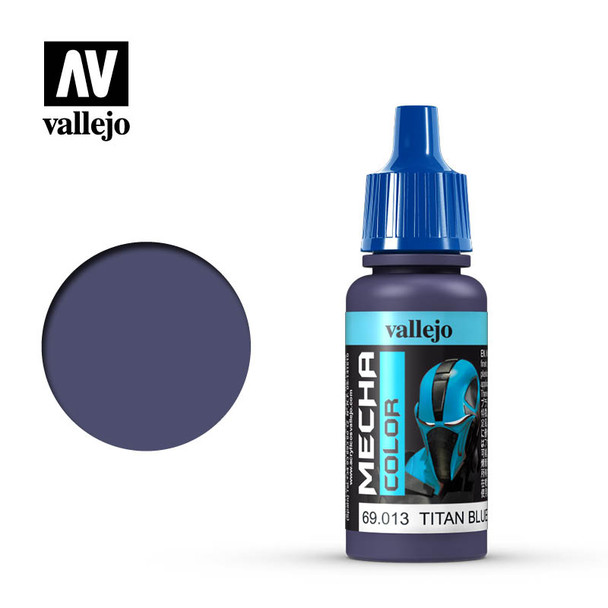 VLJ69013 - Vallejo - Mecha Color: Titan Blue - 17mL Bottle - Acrylic /  Water Based - Flat