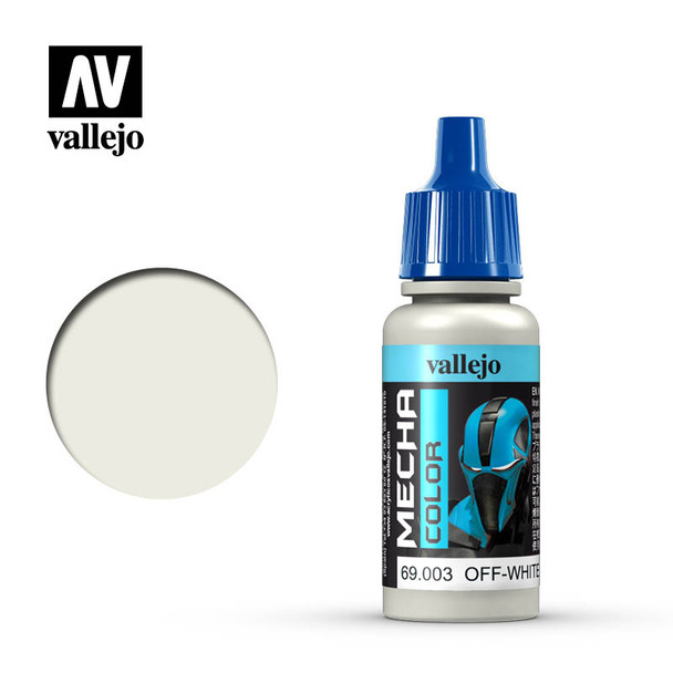 VLJ69003 - Vallejo - Mecha Color: Offwhite - 17mL Bottle - Acrylic / Wa ter Based - Flat