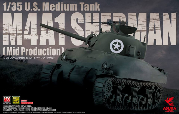 ASU35010 - Asuka Model - 1/35 M4A1 Sherman (Mid)