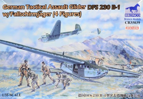 BROCB35039 - Bronco - 1/35 DFS 230B-2 Glider w/Fallschirmjager