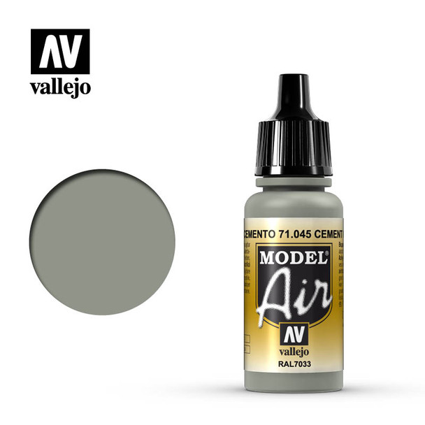 VLJ71045 - Vallejo - Model Air: US Grey Light - 17mL Bottle - Acrylic /  Water Based - Flat - FS 36559