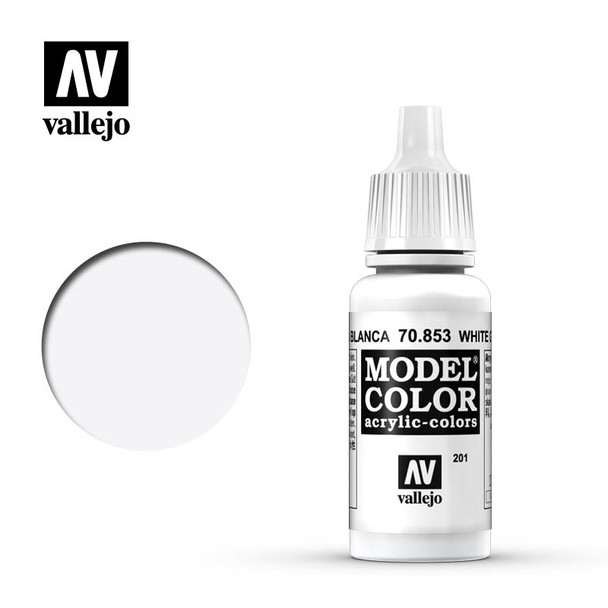 VLJ70853 - Vallejo - Model Colour White Glaze - 17ml - Acrylic