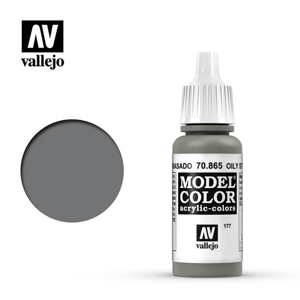VLJ70865 - Vallejo - Model Colour Oily Steel  - 17ml - Acrylic
