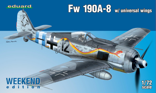 EDU7443 - Eduard - 1/72 Fw 190A-8 w/ univ. wings [Weekend]