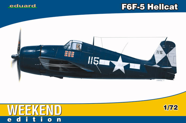 EDU7415 - Eduard - 1/72 F6F-5 Hellcat Weekend Ed