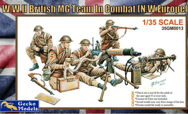 Gecko Models 1/35 WWII British MG Team in Combat