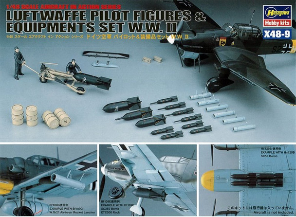 HAS36009 - Hasegawa - 1/48 Luft Pilots & Equipment Set WWII