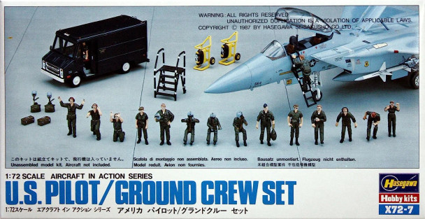 HAS35007 - Hasegawa 1/72 US Pilot/Ground Crew Set