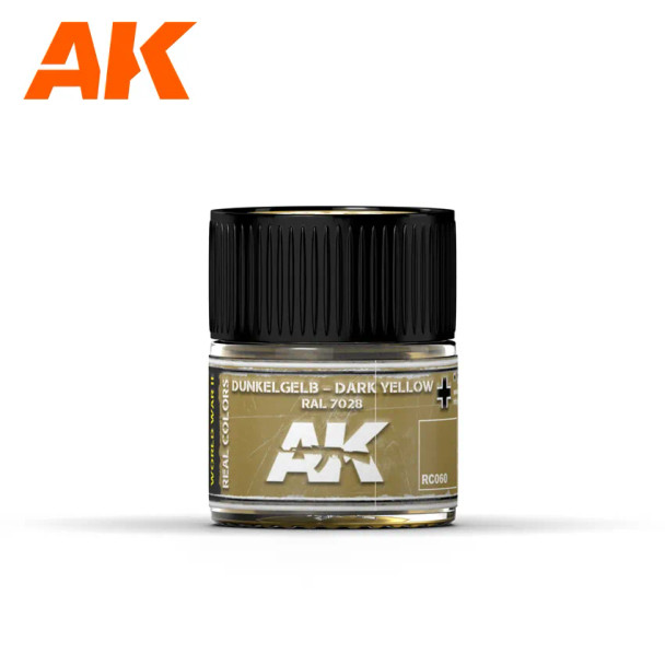 AKIRC060 - AK Interactive Real Color Dunkelgelb Dark Yellow Ral 7028 10ml