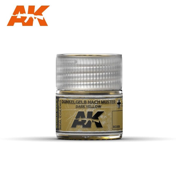 AKIRC059 - AK Interactive Real Color Dunkelgelb Nach Muster - 10ml - Acrylic