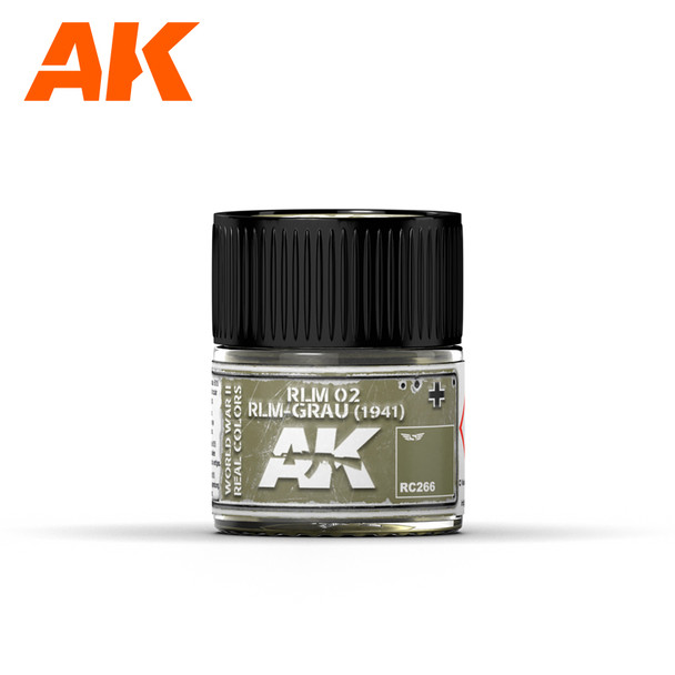 AKIRC266 - AK Interactive Real Color Acrylic - RLM 02 (1941) 10ml Bottle - Shipping only in continental U.S. and Canada