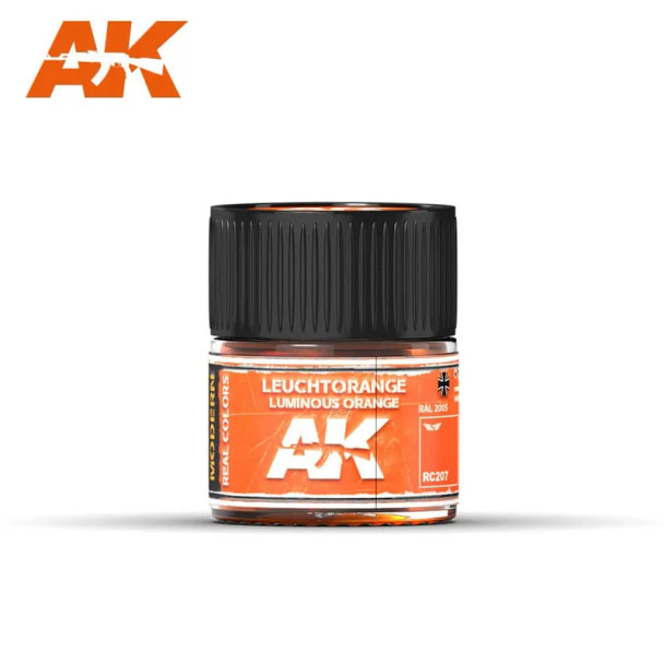 AKIRC207 - AK Interactive Real Color Leuchtorange Luminous Orange RAL 2005 10ml