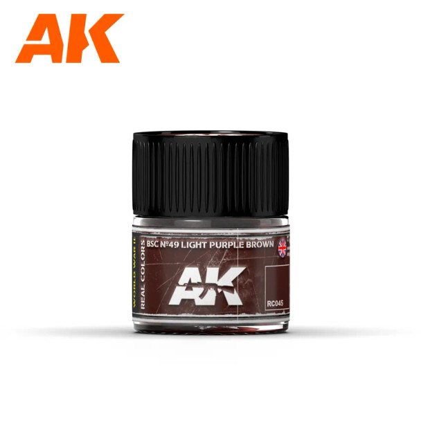 AKIRC045 - AK Interactive Real Color BSC No. 49 Light Purple Brown 10ml