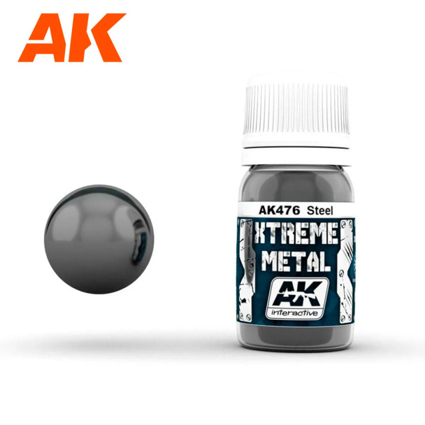 AKIAK476 - AK Interactive Xtreme Metal: Steel 30ml