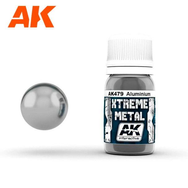 AKIAK479 - AK Interactive Xtreme Metal: Aluminum 30ml