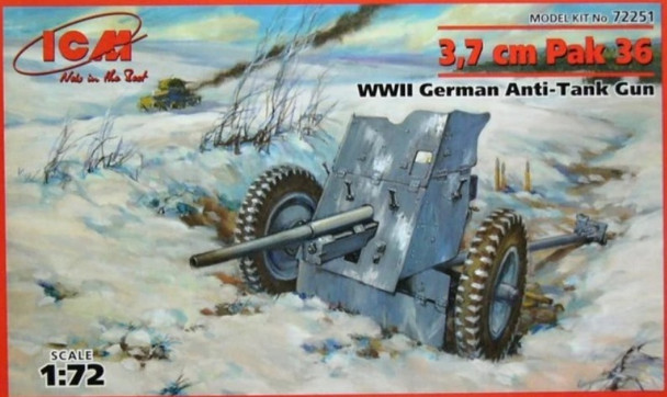 ICM72251 - ICM - 1/72 3.7cm Pak 36 Anti Tank Gun