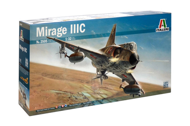 ITA2505 - Italeri - 1/32 Mirage IIIc NEW TOOL 2015 (Discontinued)