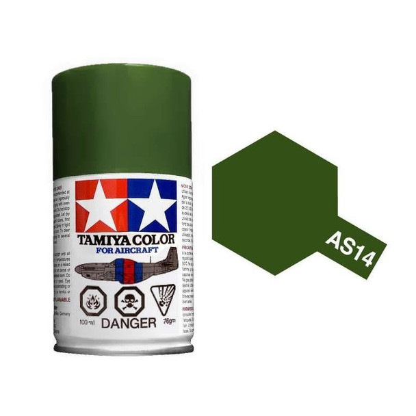 TAMAS14 - Tamiya 100ml - USAF Olive Green Spray (Discontinued)