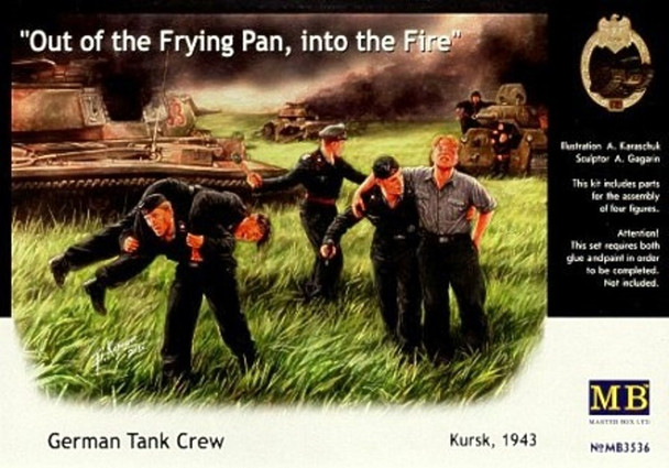MBL3536 - Master Box - 1/35 German Tank Crew; Kursk 1943 (Out of the frying pan; into the fire)