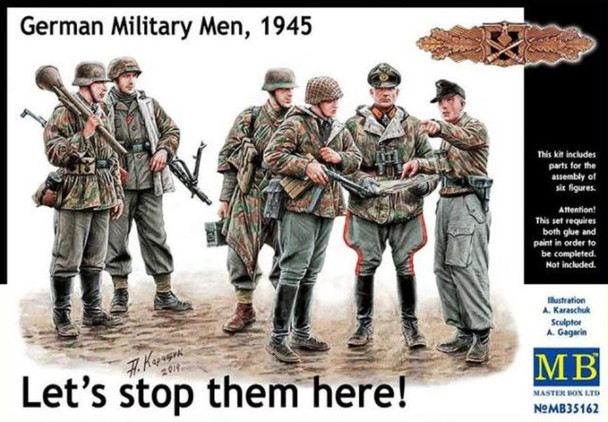 MBL35162 - Master Box - 1/35 German Military Men; 1945 Lets Stop Them Here!'"