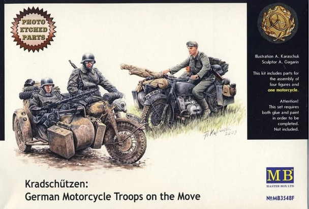 MBL3548 - Master Box - 1/35 Kradschutzen Motorcycle Troops
