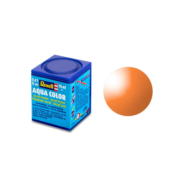 RAG36730 - Revell 18ml Acrylic Paint - Aqua Color: Orange Clear