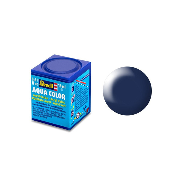 RAG36350 - Revell 18ml Acrylic Paint - Aqua Color: Lufthansa Blue Silk Matt