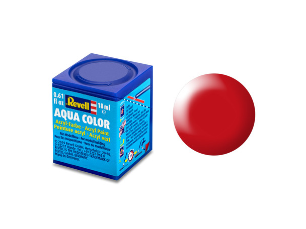 RAG36332 - Revell 18ml Acrylic Paint - Aqua Color: Luminous Red Silk Matt