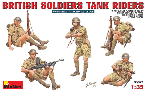 MIA35071 - MiniArt - 1/35 British Soldiers Tank Riders WWII