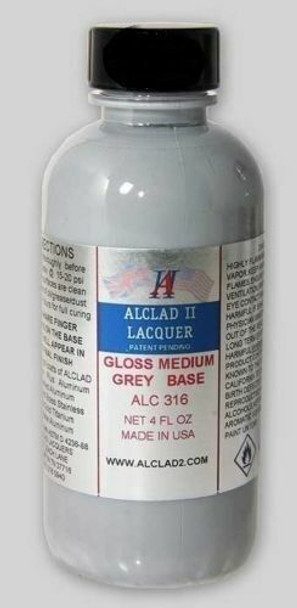 ALC316 - Alclad  1oz Bottle Gloss Medium Grey Base
