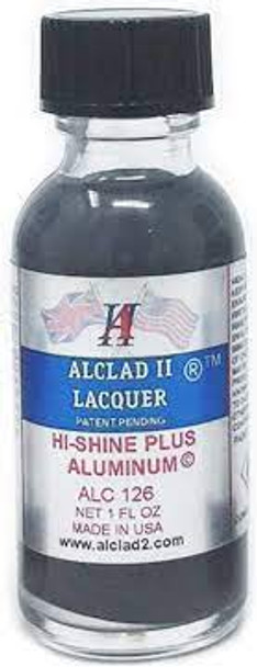 ALC126 - Alclad  1oz Bottle Hi-Shine Plus Aluminum