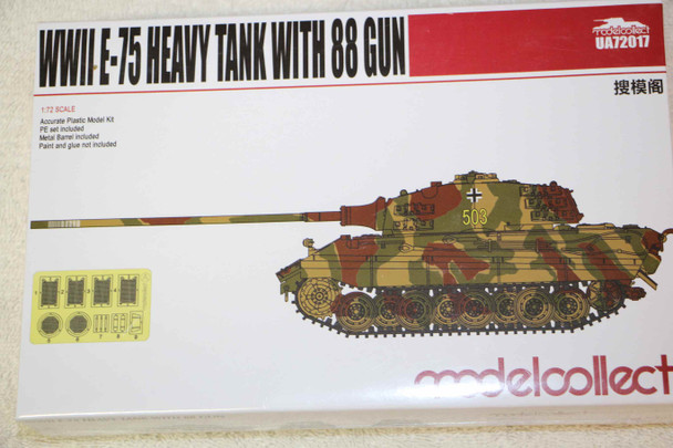 MCLUA72017 - Model Collect - 1/72 E-75 Heavy Tank w 88mm Gun