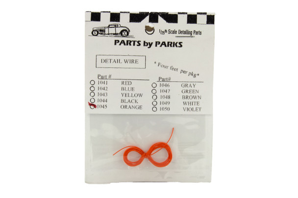 PAR1045 - Parts by Parks - 1/25 Detail Wire: Orange