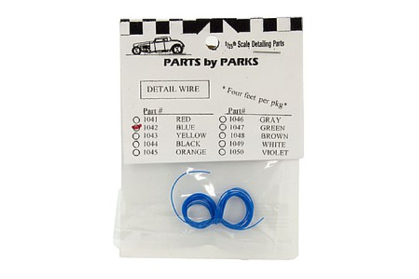 PAR1042 - Parts by Parks - 1/25 Detail Wire: Blue