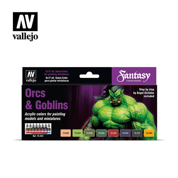 VLJ72304 - Vallejo 17ml - Game Color Orcs & Goblins (8x17ml)