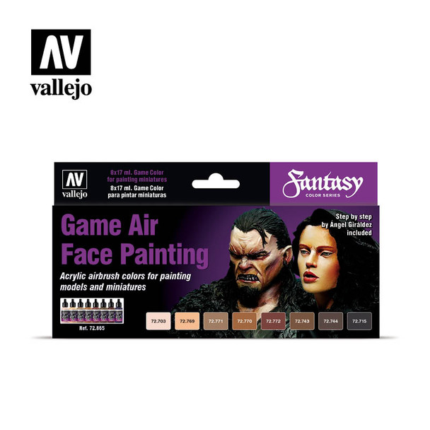 VLJ72865 - Vallejo 17ml - Game Air Face Painting (8x17ml)