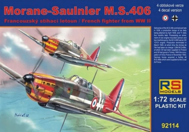 RSM92114 - RS Models - 1/72 M.S.406