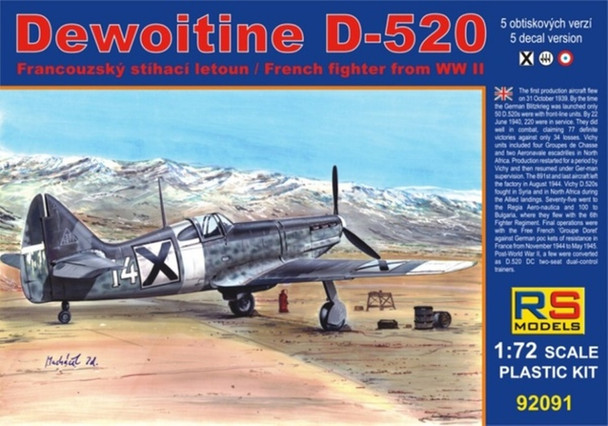 RSM92091 - RS Models - 1/72 Dewoitine D-520