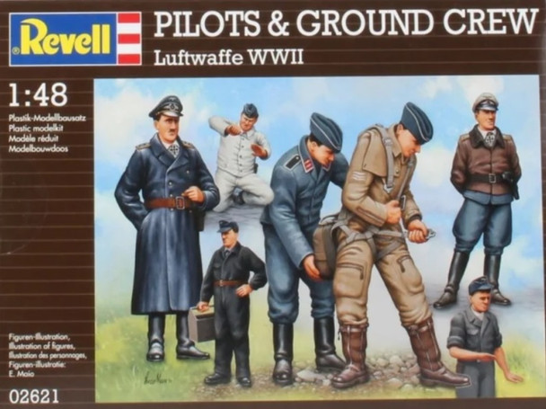 RAG02621 - Revell - 1/48 Luftwaffe WWII Pilots & Ground Crew (Discontinued)