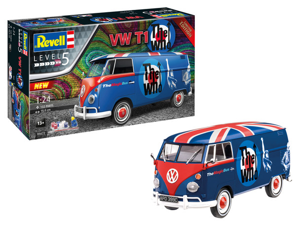 RAG05672 - Revell - 1/24 VW T1 The Who Limited Edition (Discontinued)