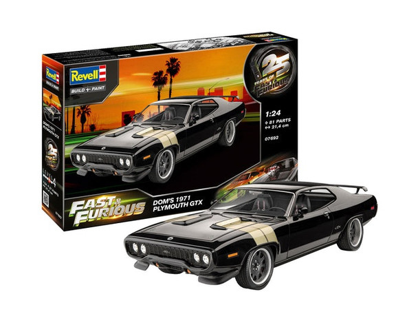 RAG07692 - Revell - 1/24 Fast & Furious Dominic's 71 Plymouth GTX