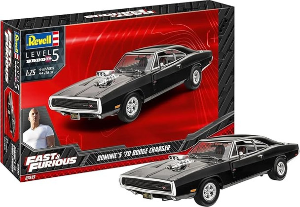 RAG07693 - Revell - 1/25 Fast & Furious Dominic's 70 Dodge Charger