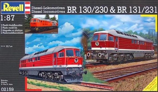 RAG02159 - Revell - 1/87 Diesel Locomotives BR 130/230 & BR 131/231 (Discontinued)